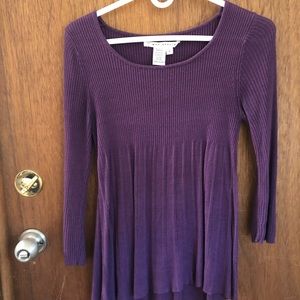 Purple babydoll sweater
